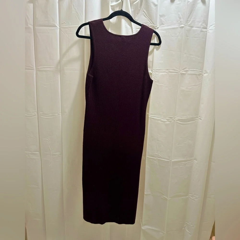 Express Elegant Burgundy Sleeveless Dress NWOT - Picture 3 of 3